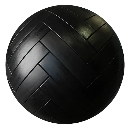 Parquet Wood Floor Black
