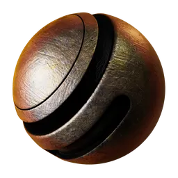 Iridescent Worn Metal