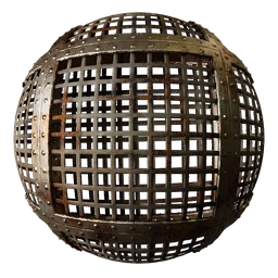 Metal Rivets Eroded Grill