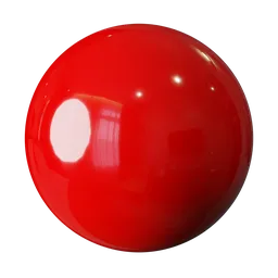 High-Gloss Red Plastic