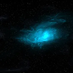 Sci-fi Space Blue Nebula