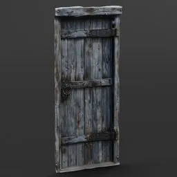 Rustic vintage used plank door