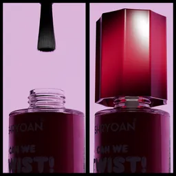 Nail paint cap closing shot