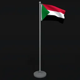 Animated Flag of Sudan