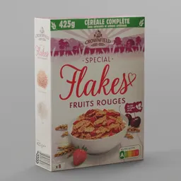 Flakes red fruits