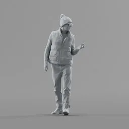Lowpoly Male Walking