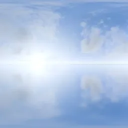 Clear Blue Sky Reflection