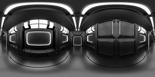 Sci-Fi Spaceship Corridor Interior