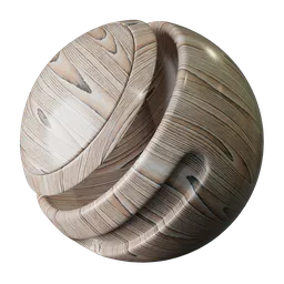 High-resolution light wood PBR texture for 3D rendering and Blender interior designs.