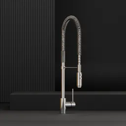 Semi-industrial kitchen faucet