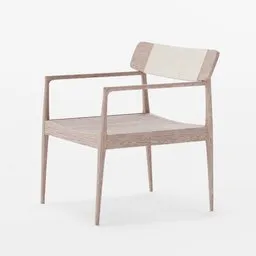 Detailed 3D model of a wooden chair with traditional Indian design, compatible with Blender for 3D projects.