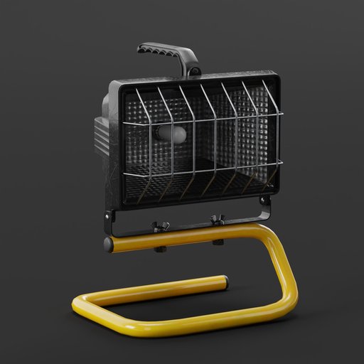 Small Construction Light | Industrial Equipment models | BlenderKit