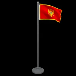 Animated Flag of Montenegro