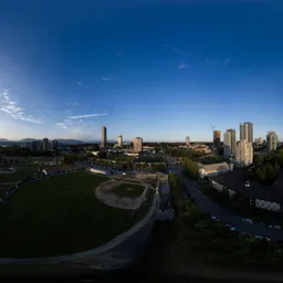 Aerial City Sunset