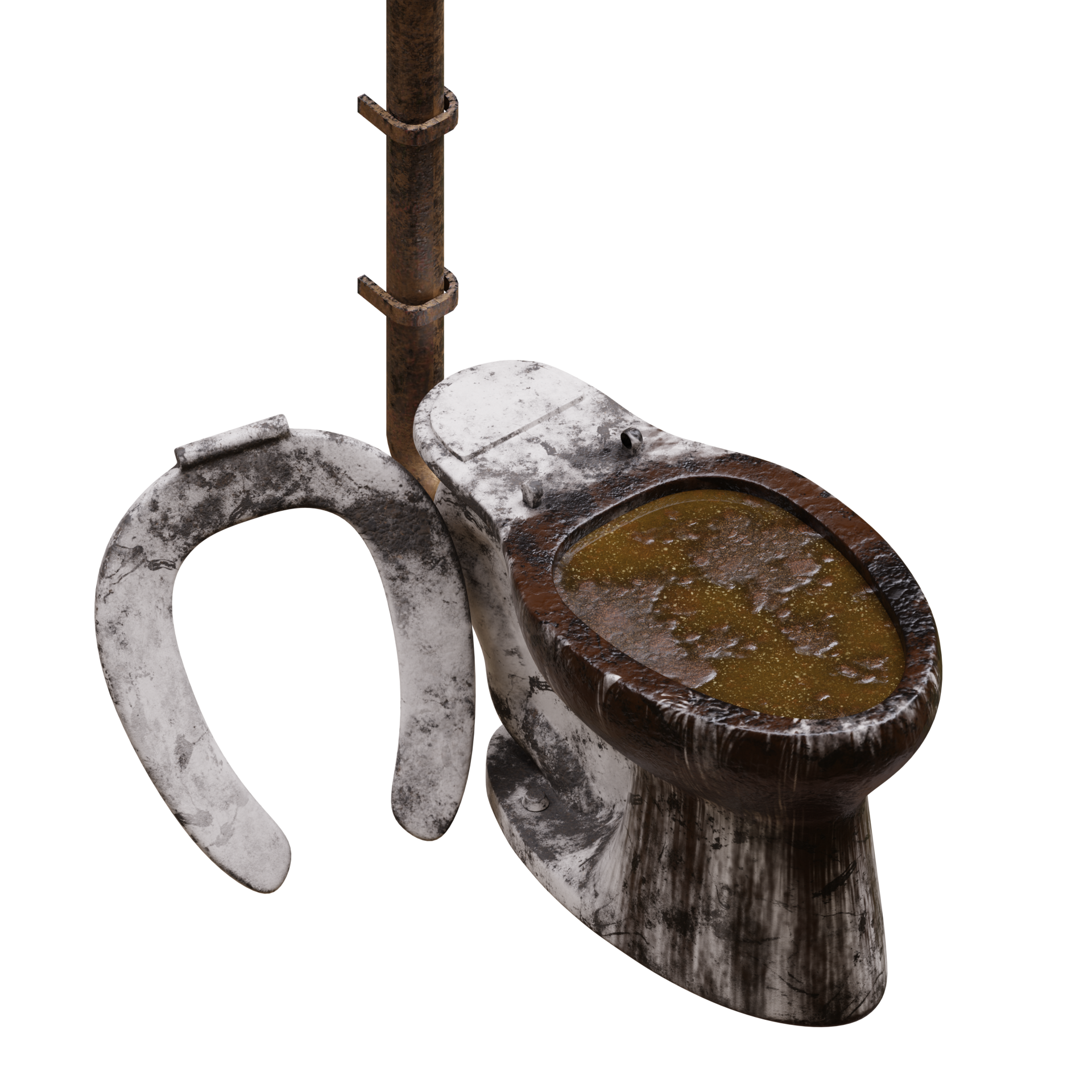 Clogged Filthy Toilet Toilets & Bidets models BlenderKit