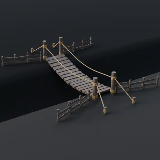 Wooden Suspension Bridge