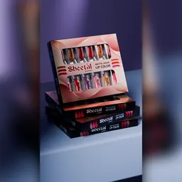 Lip colour packaging box creative