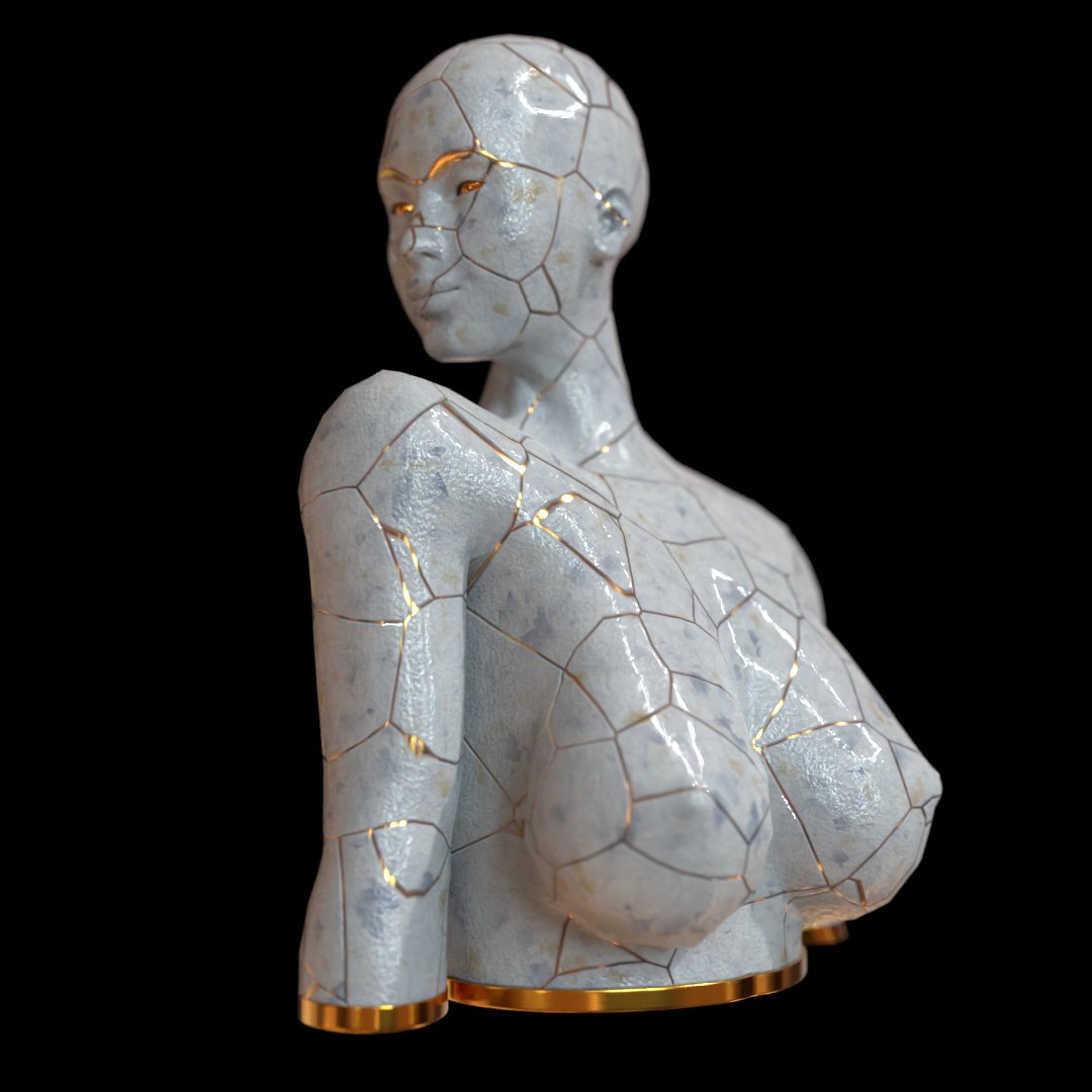gyn chair 3d women nude Nude Female Bust Sculpture | FREE Interior Sculptures models | BlenderKit