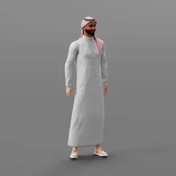 Talking Rigged Saudi Man