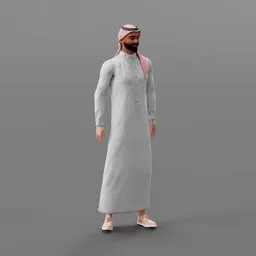 Talking Rigged Saudi Man