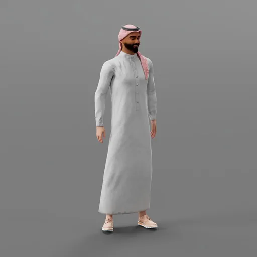 Talking Rigged Saudi Man