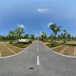 Outdoor parking lot