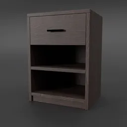 Dark Wooden Nightstand