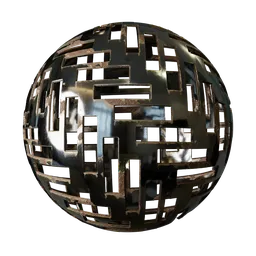 Worn Metal Grid Pattern