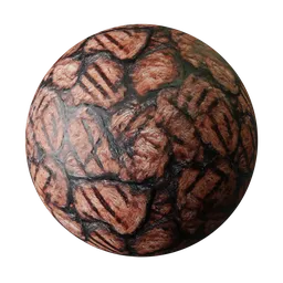 Realistic grilled steak texture with seared marks for Blender 3D, suitable for culinary simulations and food-themed 3D designs.