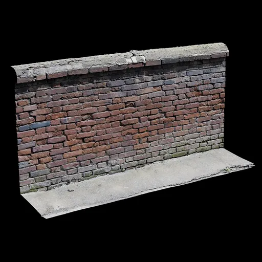 Scan Brick wall old