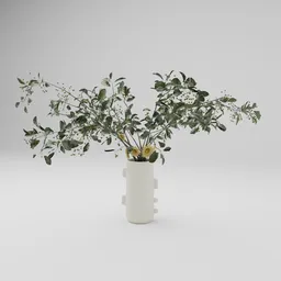 Modern Floral Branch Vase