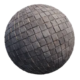4K realistic textured concrete tiles material for PBR rendering in 3D applications like Blender.