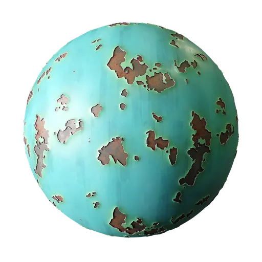 Stylized Painted Metal