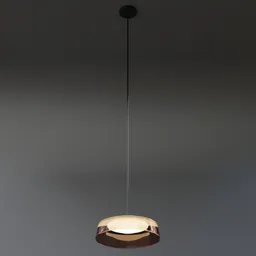 "Masque Grande Ceiling Light, a sleek and modern hanging light for dining rooms in 70's style. With well-rendered details, inspired by Jacopo de' Barbari and designed by Pietro Testa in Blender 3D. Available for download in the ceiling-light category on BlenderKit."