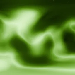 Green Nebula in Deep Space