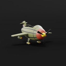 Warplane lowpoly