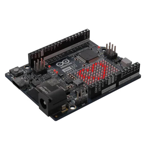 3D rendered Arduino Uno R4 Wi-Fi, high-detail with texture, suitable for Blender projects