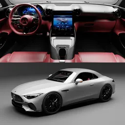 Mercedes SL63 AMG(Rigged)