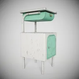 Vintage Hospital Bedside Cabinet