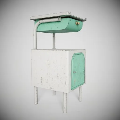Vintage Hospital Bedside Cabinet