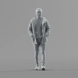 Lowpoly Male Walking