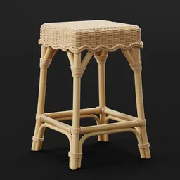 Rattan Bar Stool