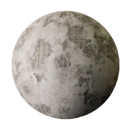 Damaged wall with metal reinforcement