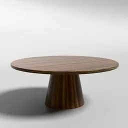 Finnley Round Coffee Table, Walnut