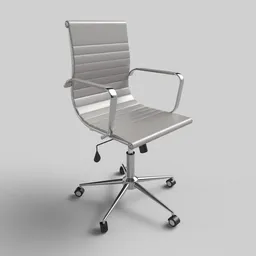 Office chair white leather