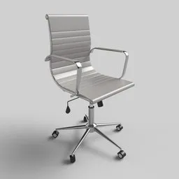 Office chair white leather