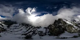 Dramatic Sky over Mountain Landscape