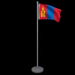Animated Flag of Mongolia