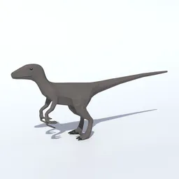 Low Poly Velociraptor