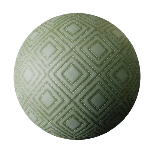 High-resolution PBR fabric material with geometric quad pattern for 3D modeling in Blender, suitable for detailed texturing.